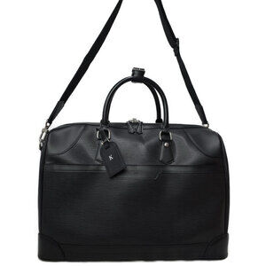 Louis Vuitton Bourget Duffle Bag black Epi leather